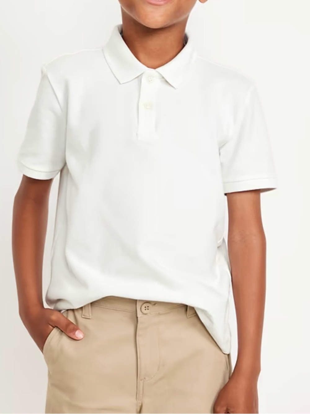 Old Navy White Polo Shirt for Kids
